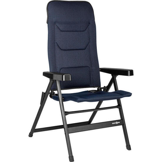 Brunner chaise pliante camping confort réglable rebel pro bleu
