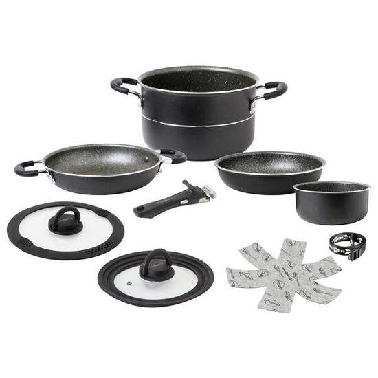 Alu Koch Set Pirate Ø22 Camping Outdoor Koch Geschirr Küche Topf Pfanne