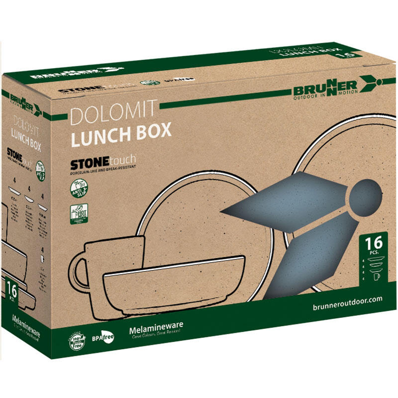 Brunner Dolomit Lunch Box - melamine serviesset (16 delig) 4/5