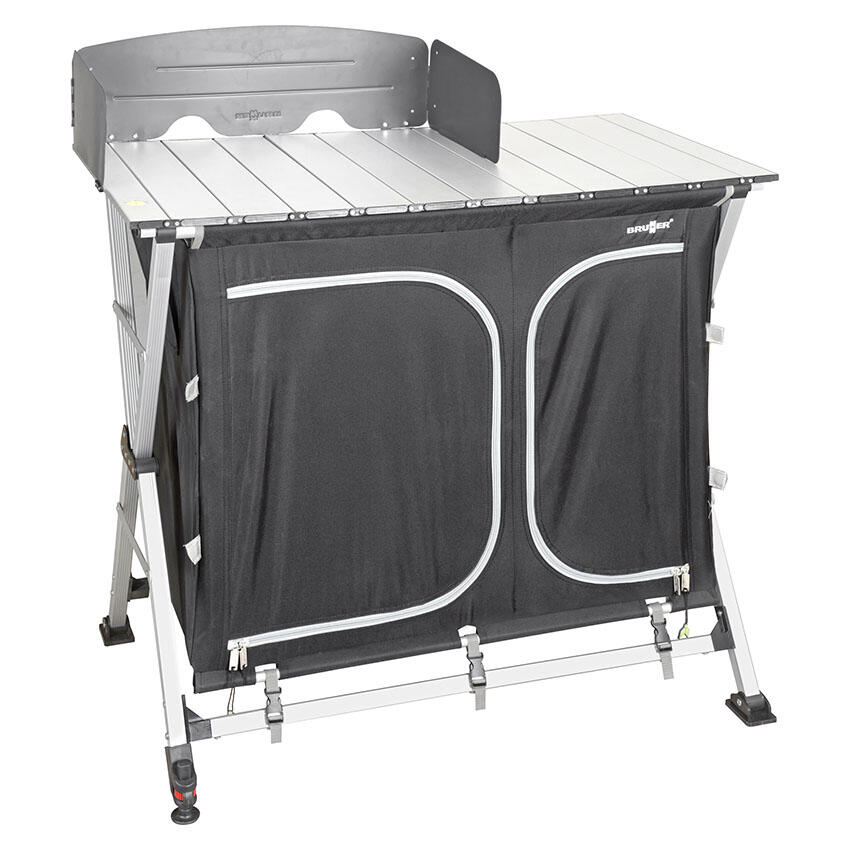 Camping Cocina Azabache CT Cruz Cuadrado Caja Gabinete Aluminio 3/7