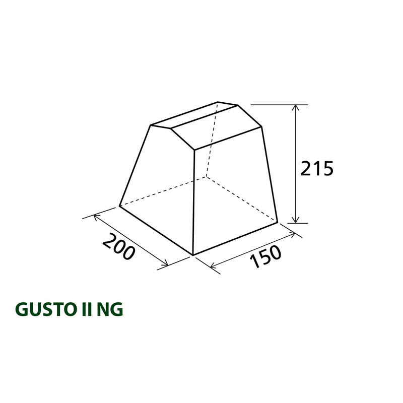 Tenda da cucina Gusto II NG per il deposito di attrezzature Campeggio Padiglione 3/7