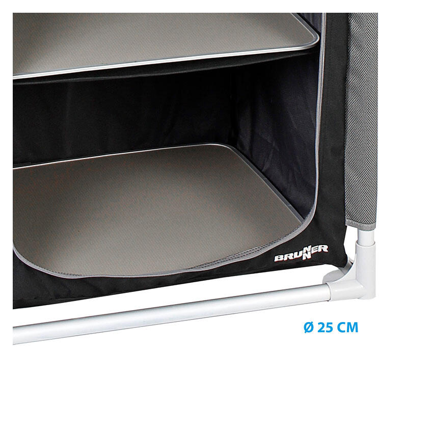 Brunner mueble multifunción camping compacto azabache ls 3/3