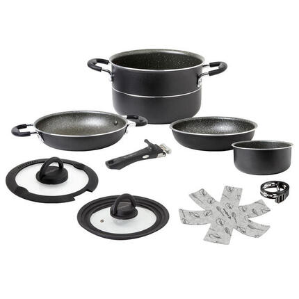Alu Koch Set Pirate Ø20 Camping Outdoor Koch Geschirr Küche Topf Pfanne