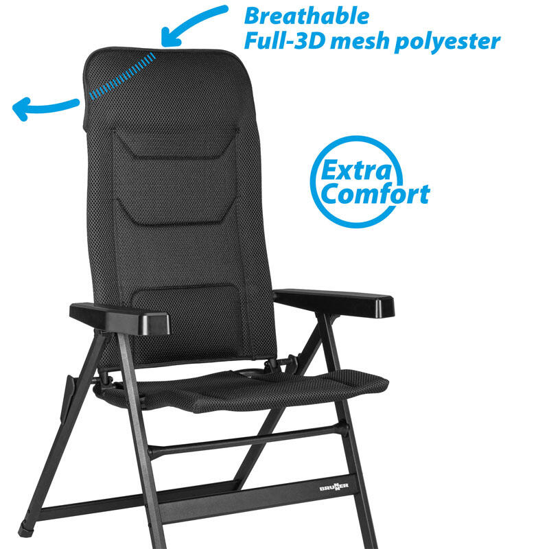 Brunner silla plegable camping rebel pro azul 5/6
