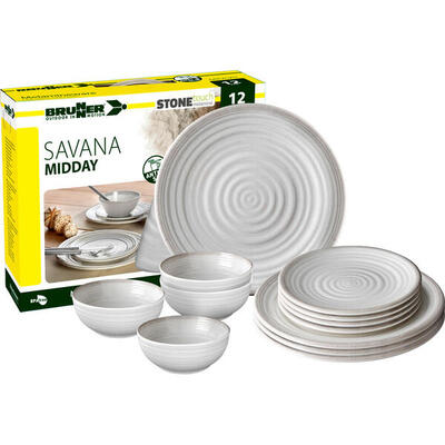 Brunner savana midday - melamine serviesset (12 delig)
