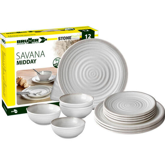 Brunner Savana Midday - melamine serviesset (12 delig)