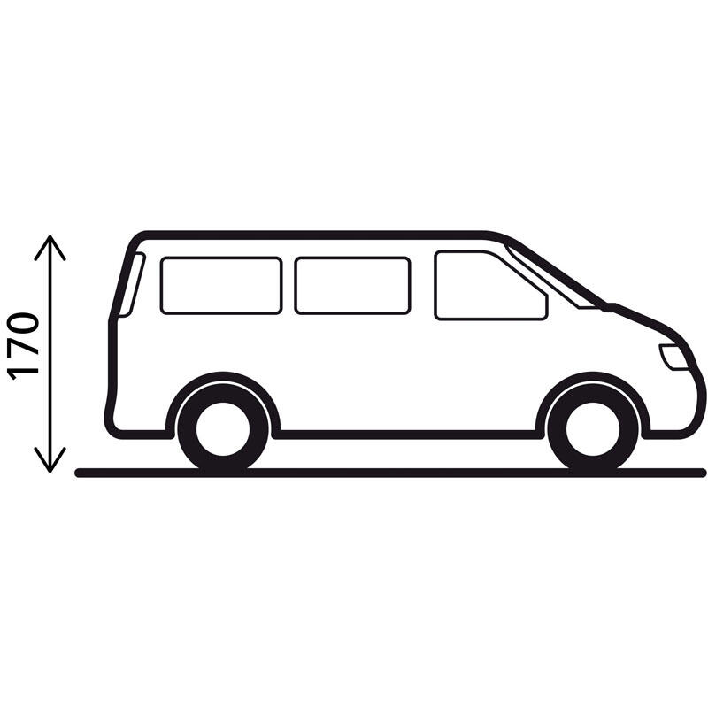 Tente arrière Pilote Caddy 5 Mini Camper Bus Auvent SUV Clapet Camping 4/5