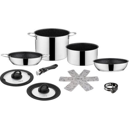 Camping Koch Geschirr Set Academy NG 7+1 Ø22 cm Outdoor Küche Topf Pfanne