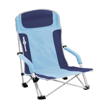 Chaise de plage pliable Brunner Bula bleu clair/bleu