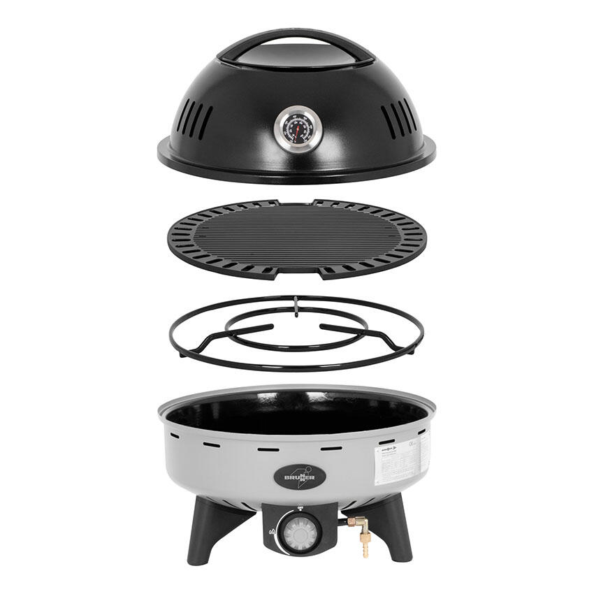 Brunner Devil BBQruiser HT Reversible Grid 30 - draagbare gasbarbecue 30mbar 4/7