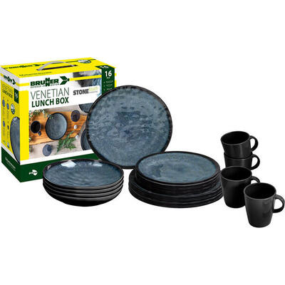 Brunner venetian lunch box - melamine serviesset (16 delig)
