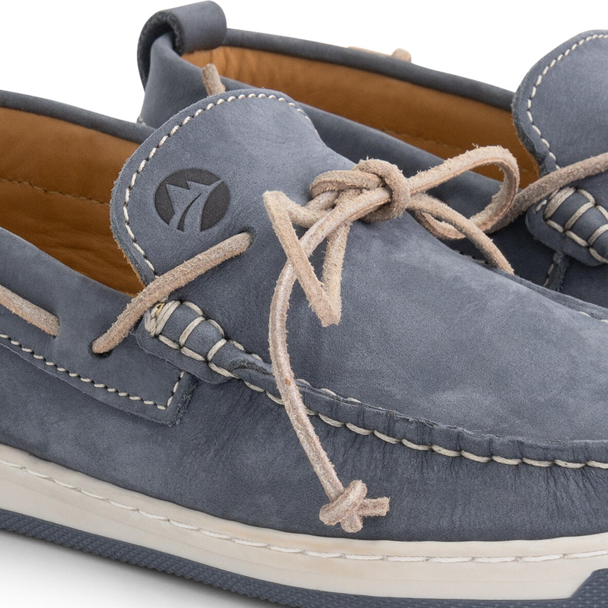 Falmouth Donna - Scarpe da barca - Nabuk - Blu 7/7