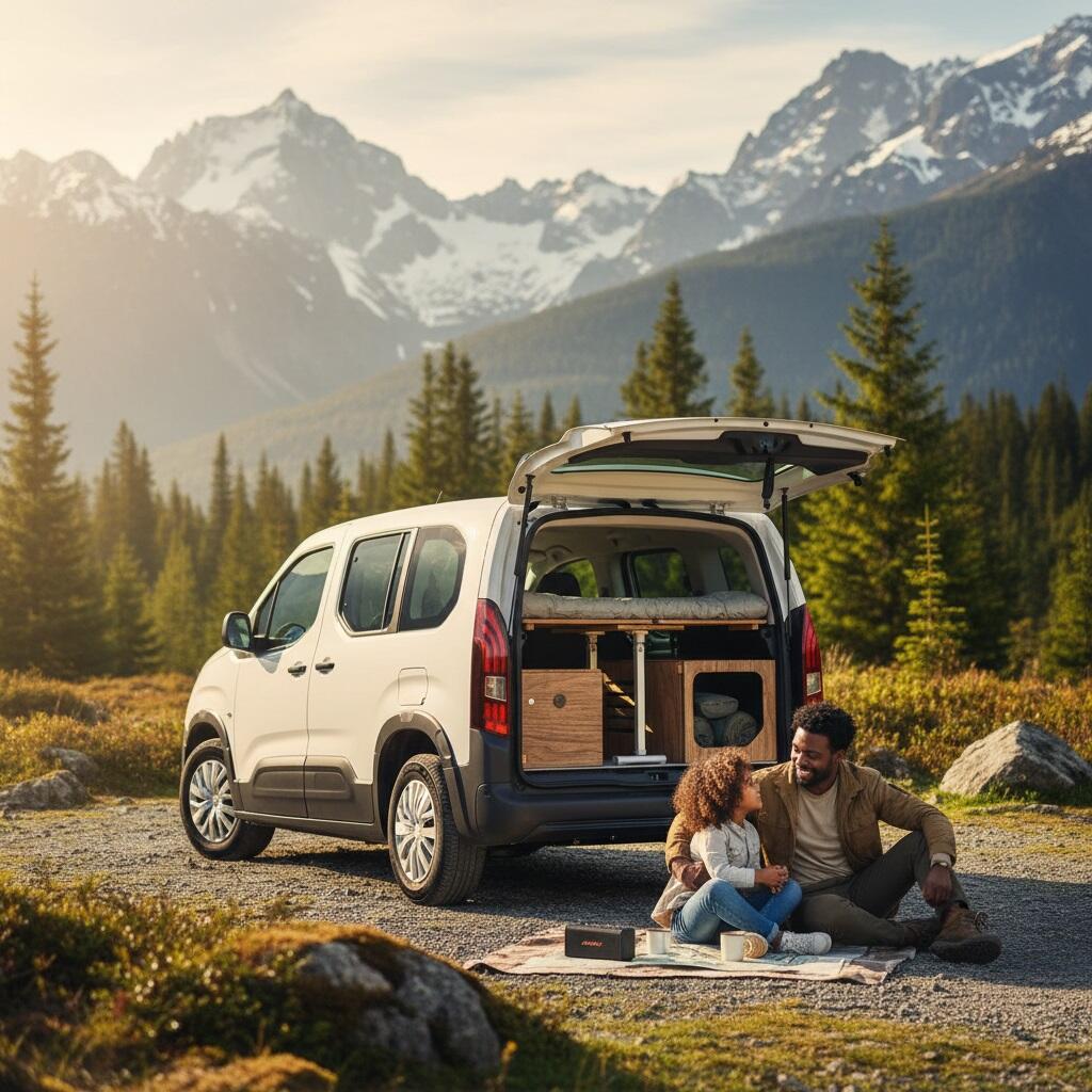 Mueble Camper MOKUZAI Marron Oscuro 75x120x45cm 5/7