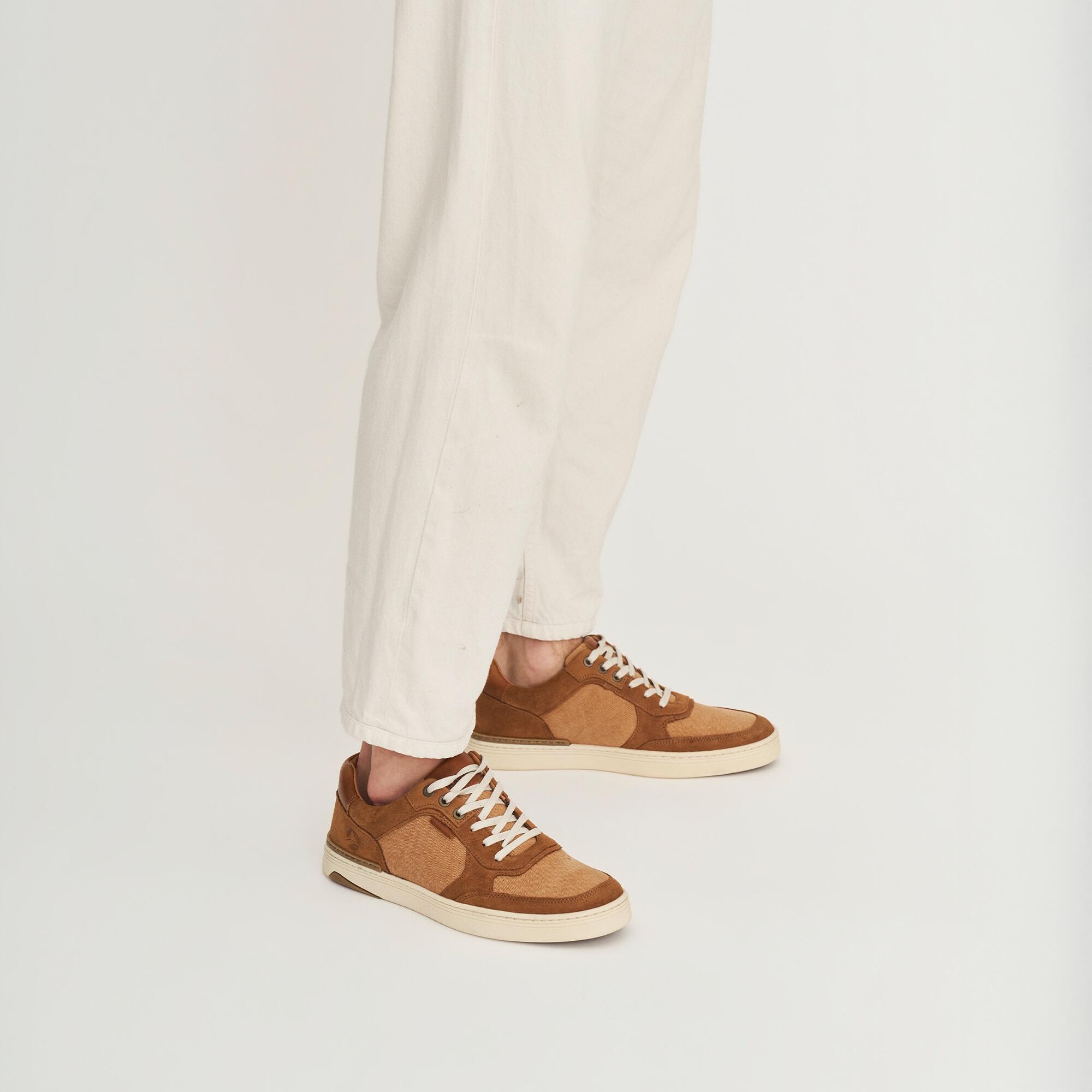 Bromley Uomo - Sneakers - Tela e camoscio - Cognac 7/7