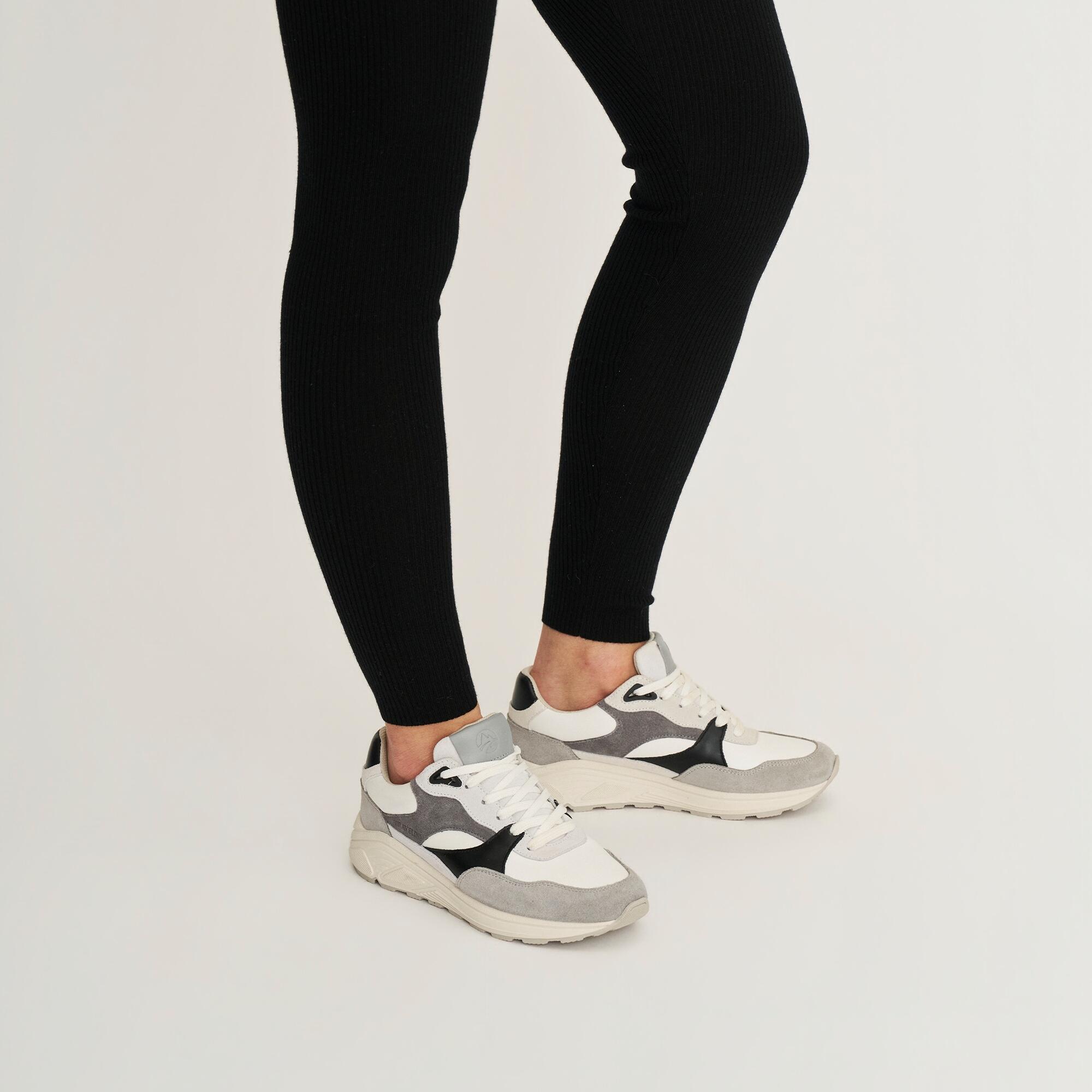 Royston Mujer - Zapatillas - Cuero - Gris/Negro 7/7