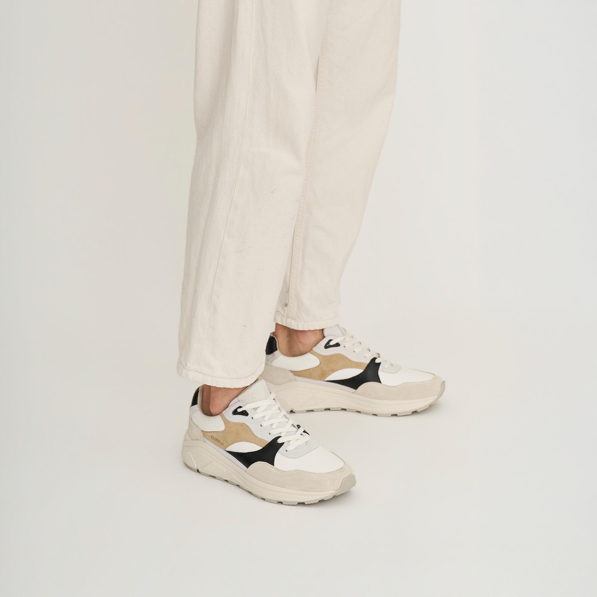 Rushden Uomo - Sneakers - Pelle - Sabbia/Nero 7/7