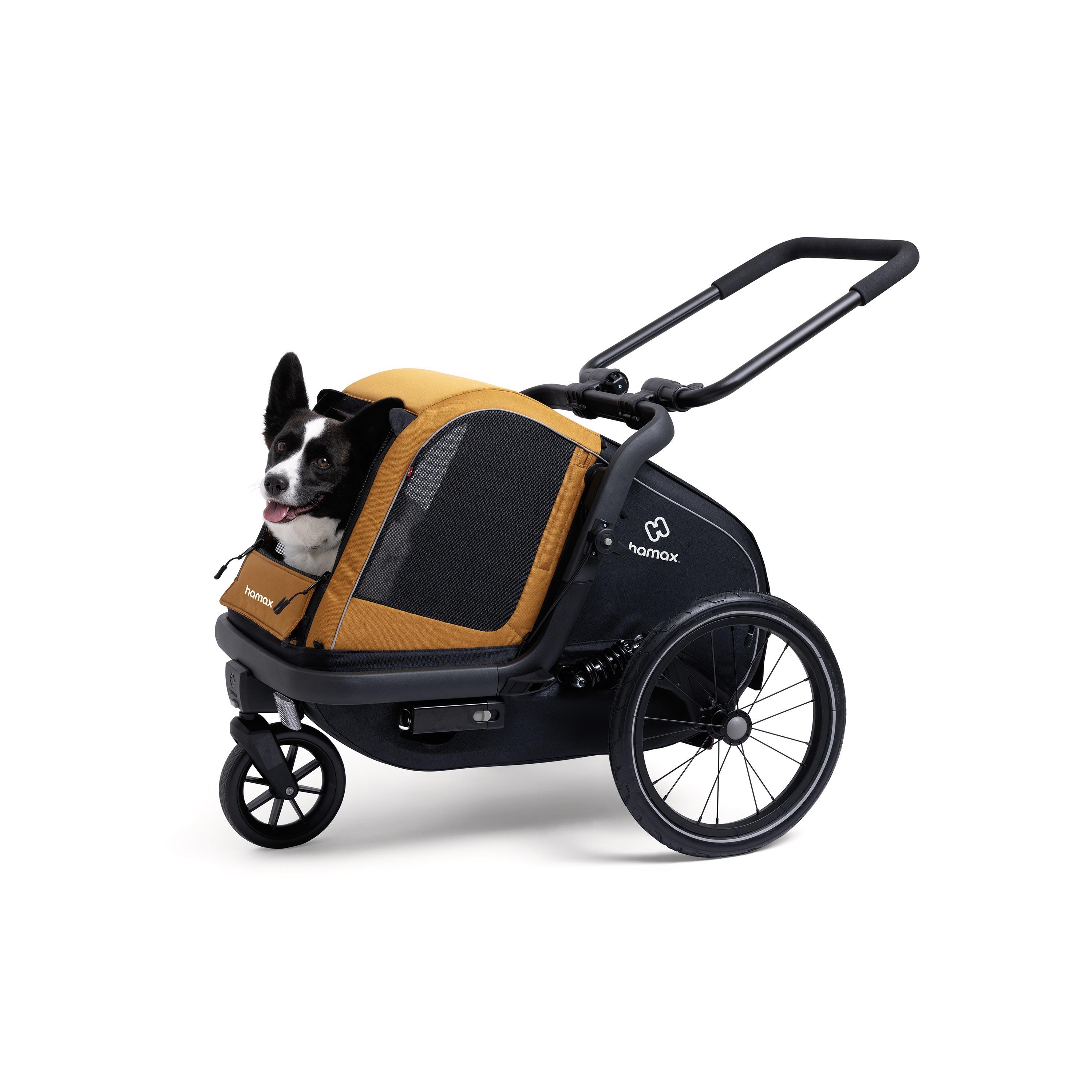 Kit de cochecito y remolque para bicicleta para perros Hamax Milou 2/3