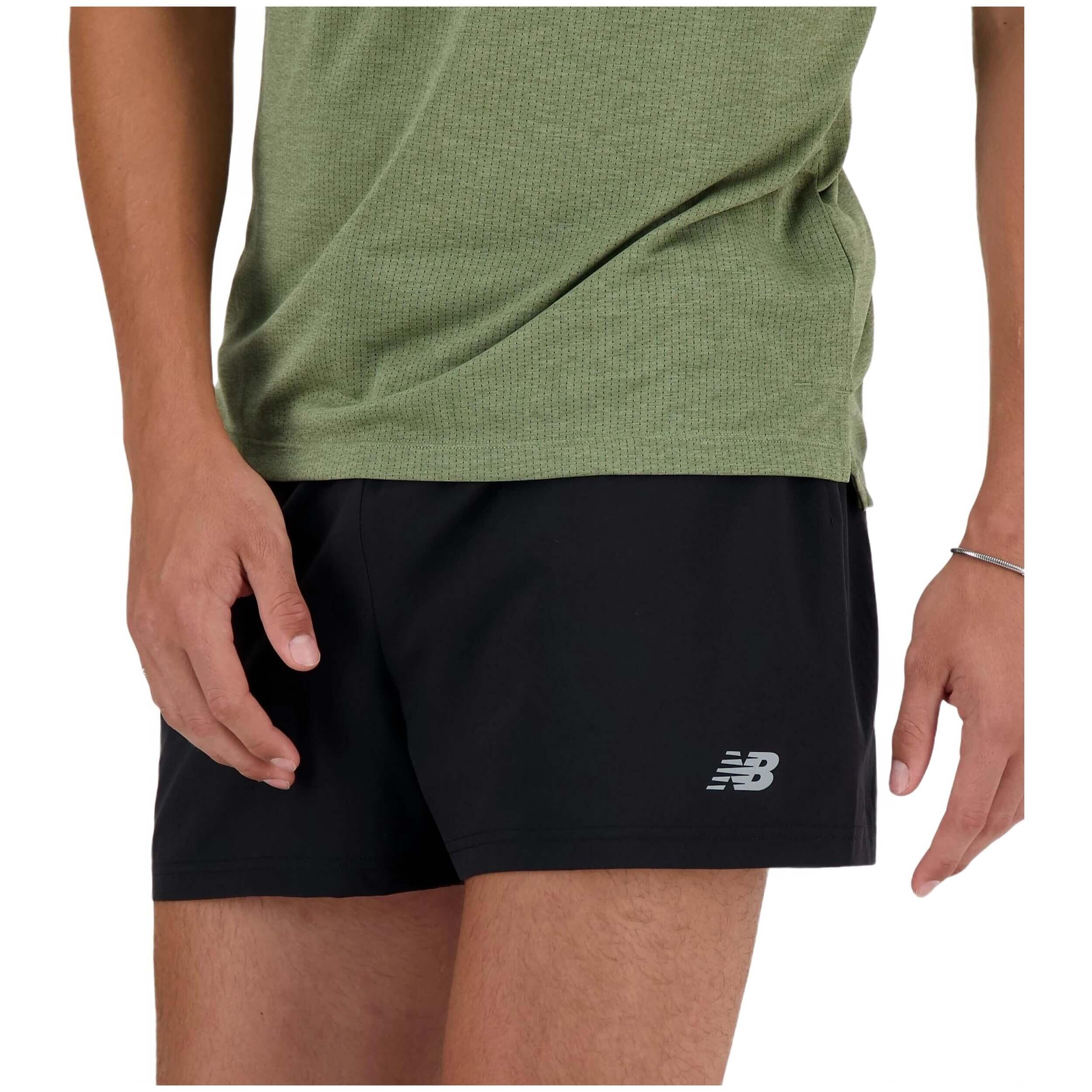 Korte broek New balance model MS41226BK voor mannen 3/4