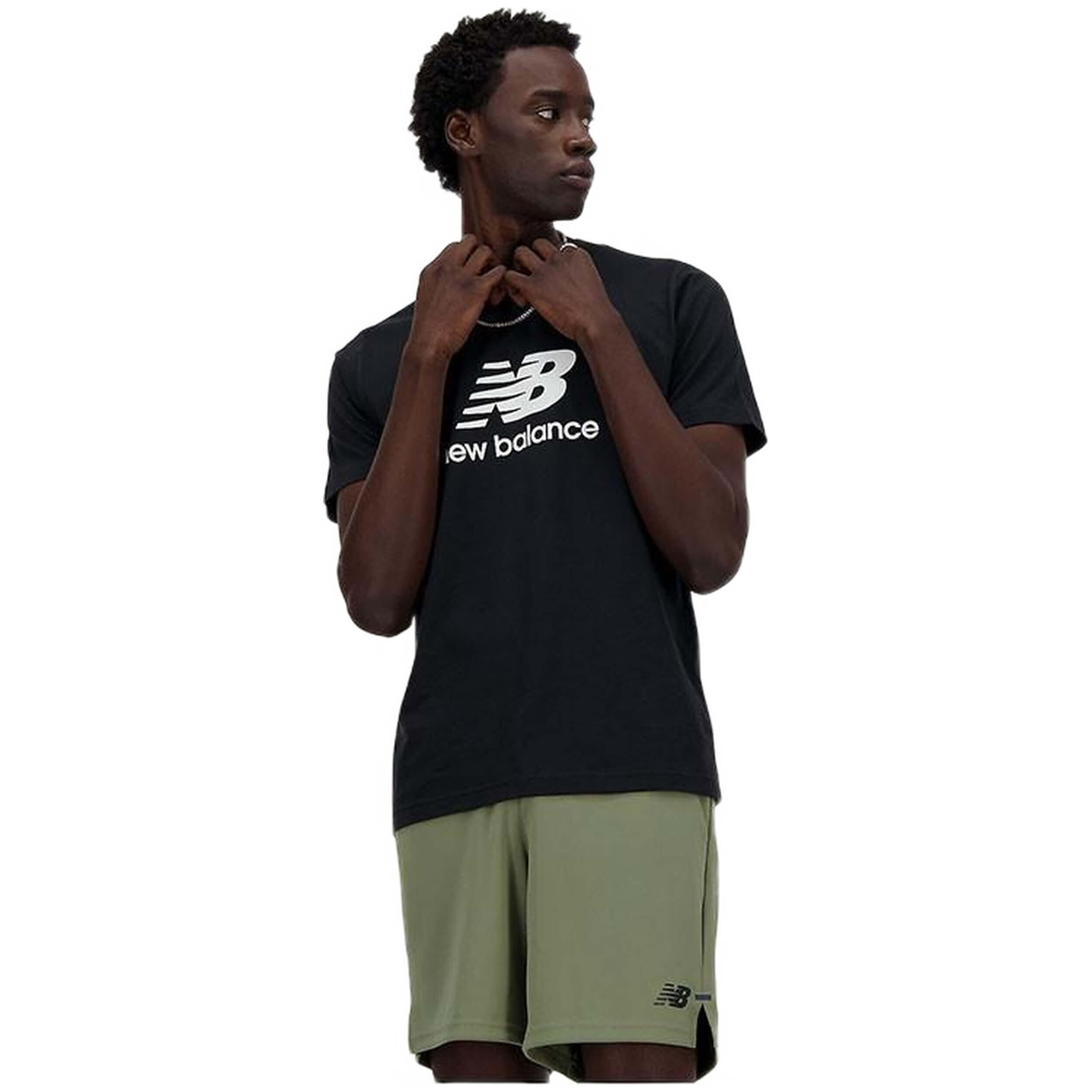 Męskie koszulka NEW BALANCE SPORT ESSENTIALS LOGO T-SHIRT Black 2/6