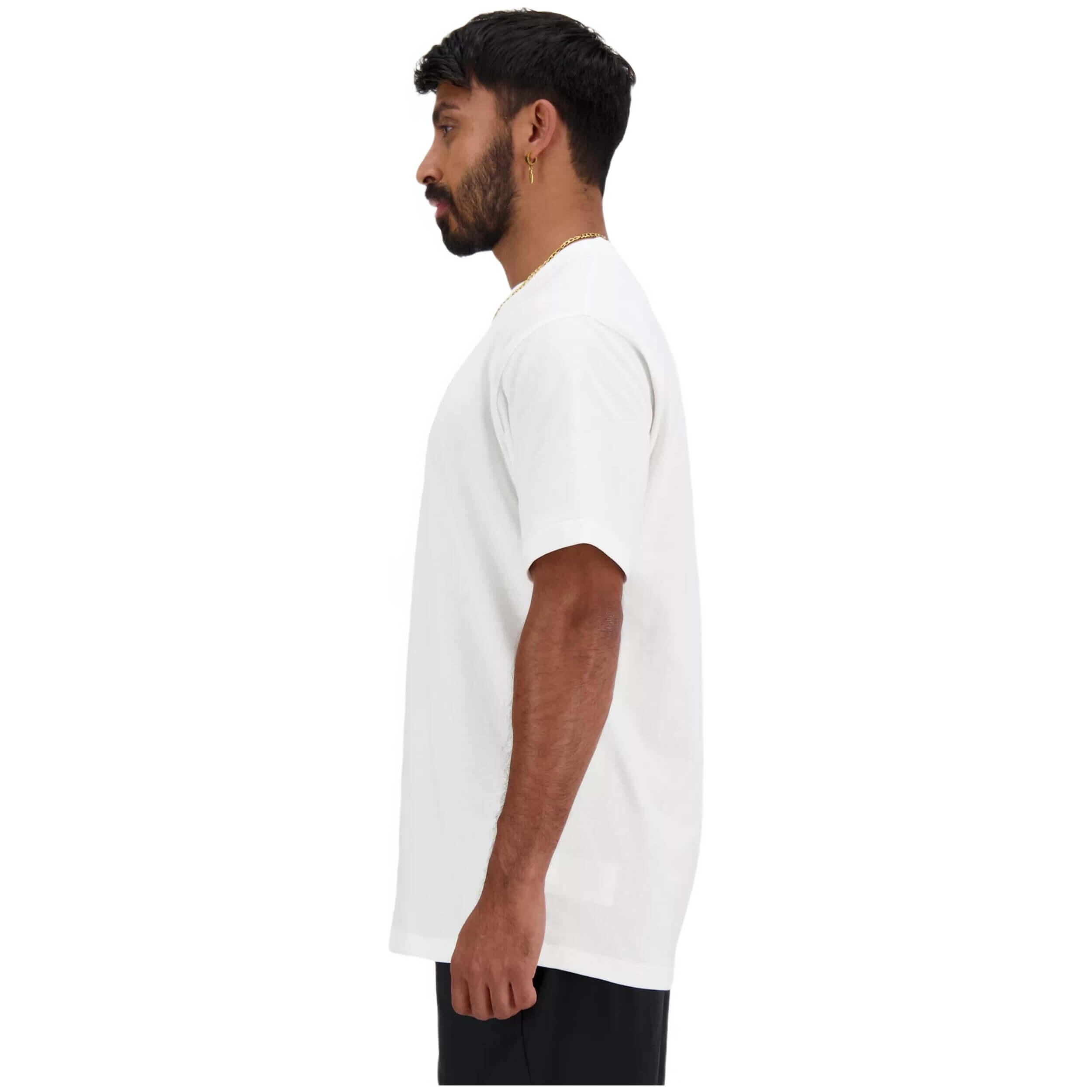 Maglia a maniche corte New balance modello MT41533WT per uomini 4/7