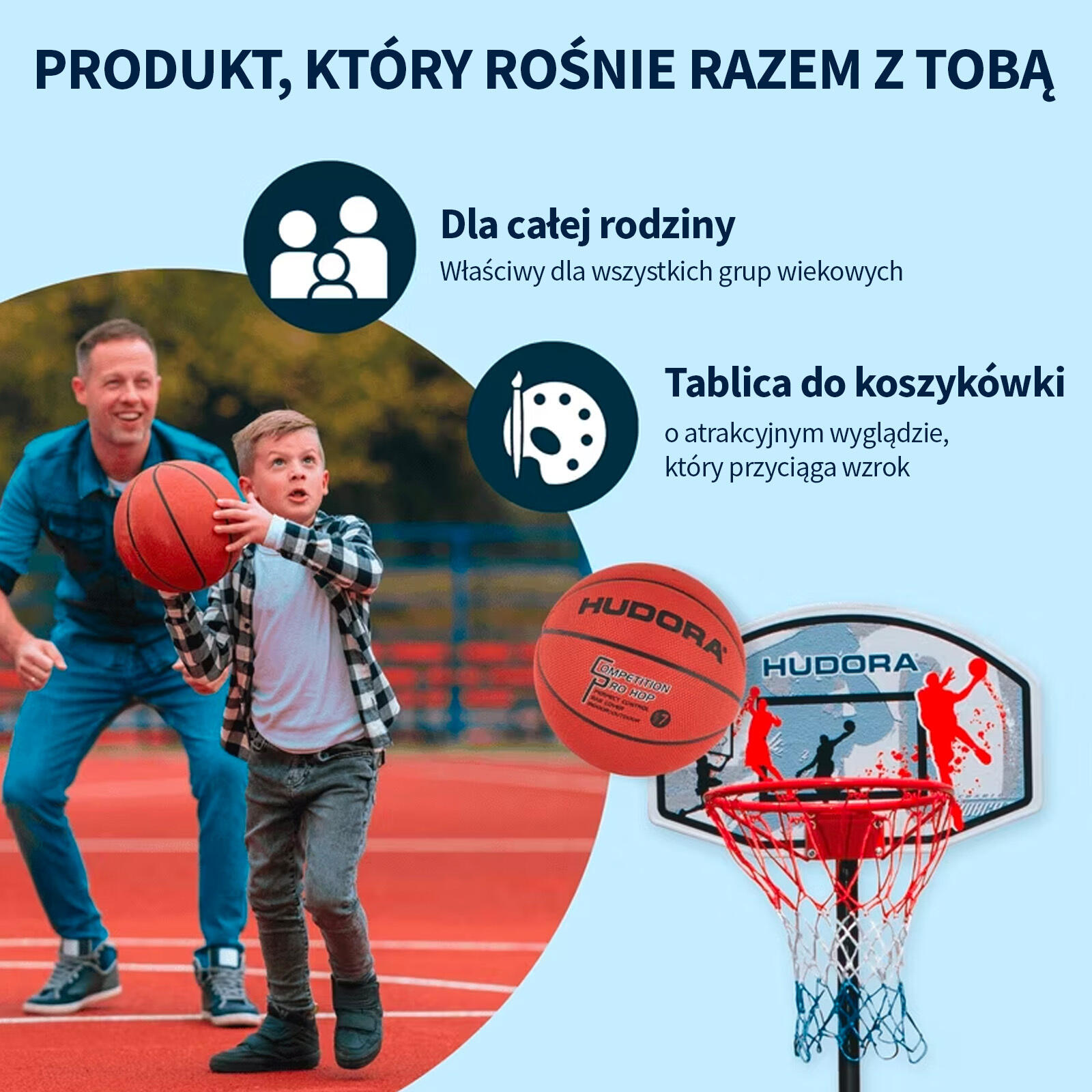 Hudora All Stars basketball stand 5/7