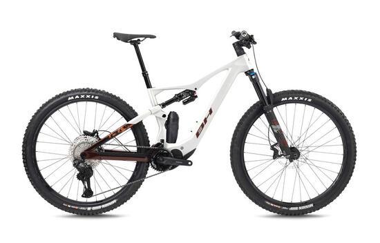 Bicicleta eléctrica Mtb Bh Ilynx+Sl Trail Carbon 8.7 blanco-naranja