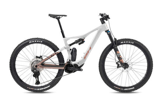 Bicicleta eléctrica Mtb Bh Ilynx+Sl Trail Carbon 8.7 blanco-naranja