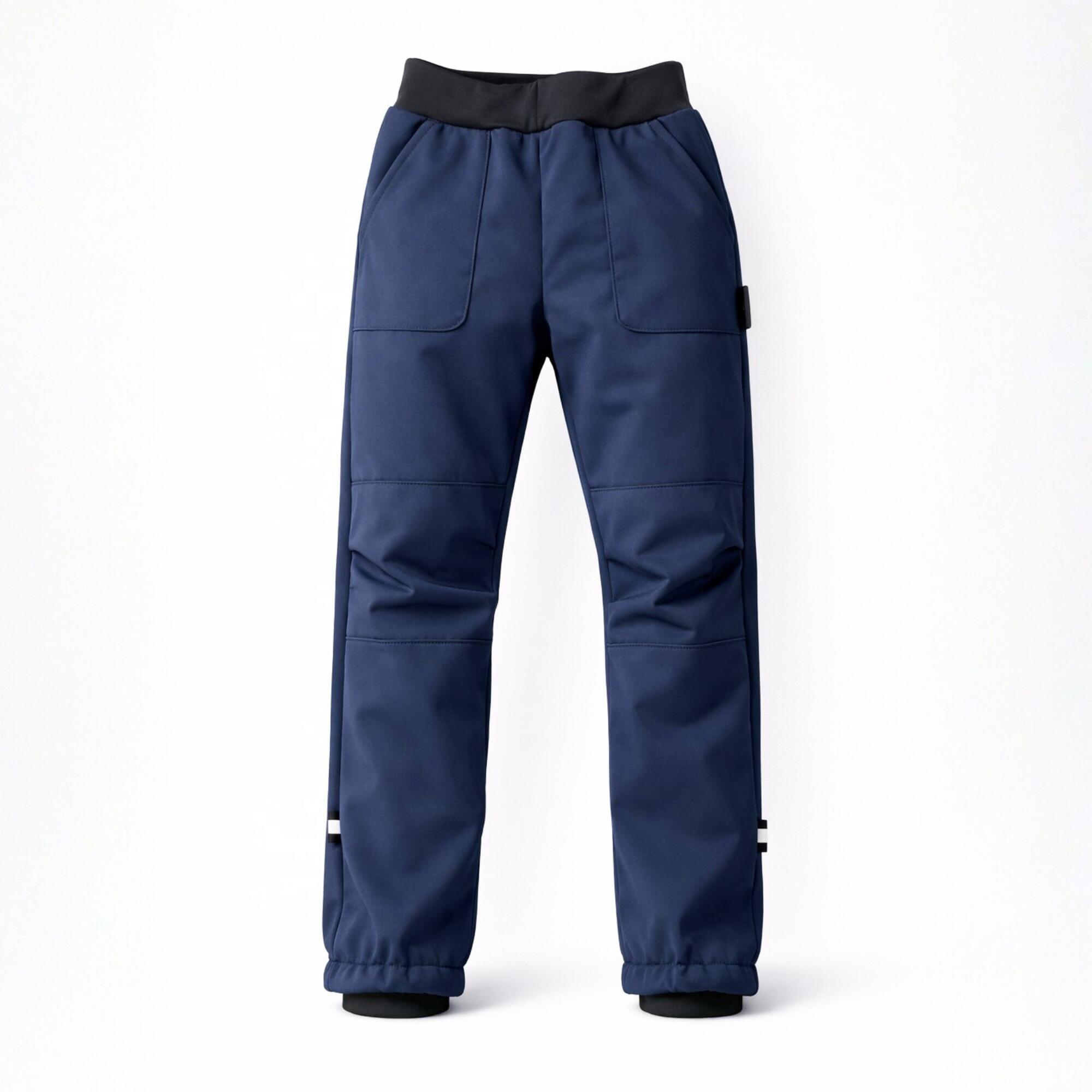 ŠIJEME SRDCEM Dětské pružné softshell kalhoty s fleecem a parametry 20/15