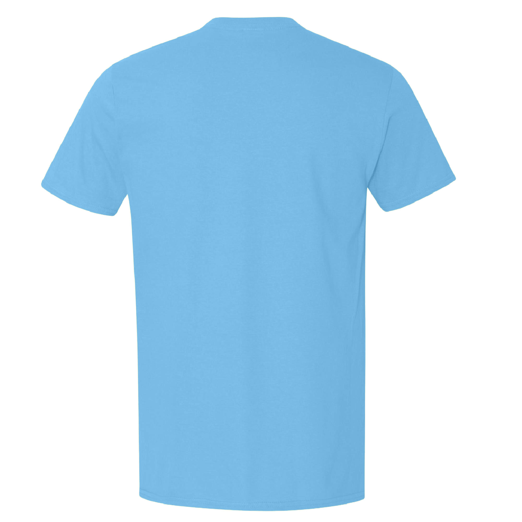 Mens Short Sleeve SoftStyle TShirt (Sky Blue) 3/3