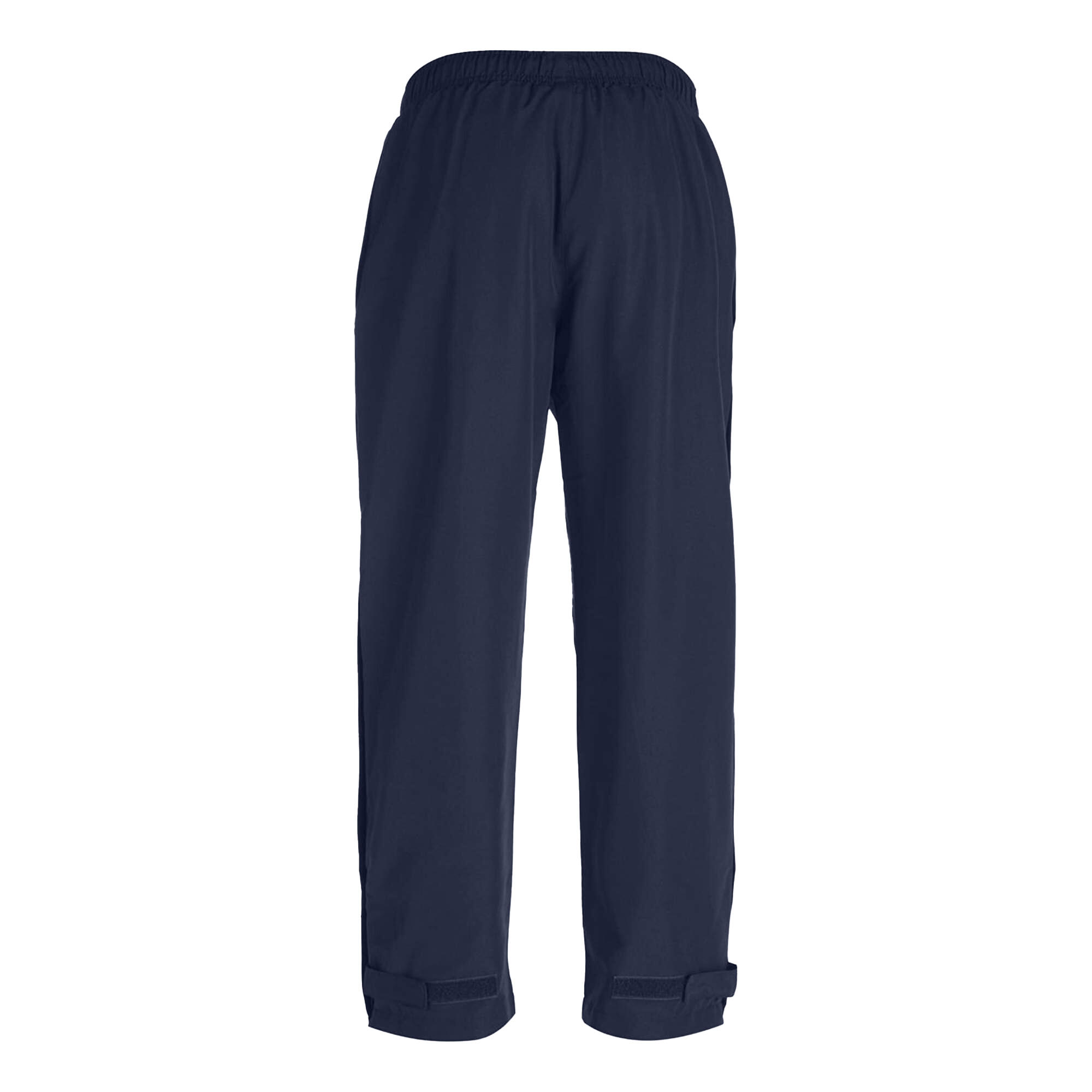 Childrens/Kids Open Hem Tracksuit Bottoms (Navy) 2/2