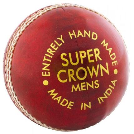 Super Crown" Cricket Ball Damen und Herren Rot Einheitsgröße