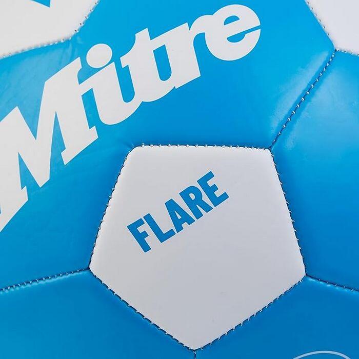 "Flare" Fußball 2024 Damen und Herren Fluoreszierendes Blau/Weiß 3/4