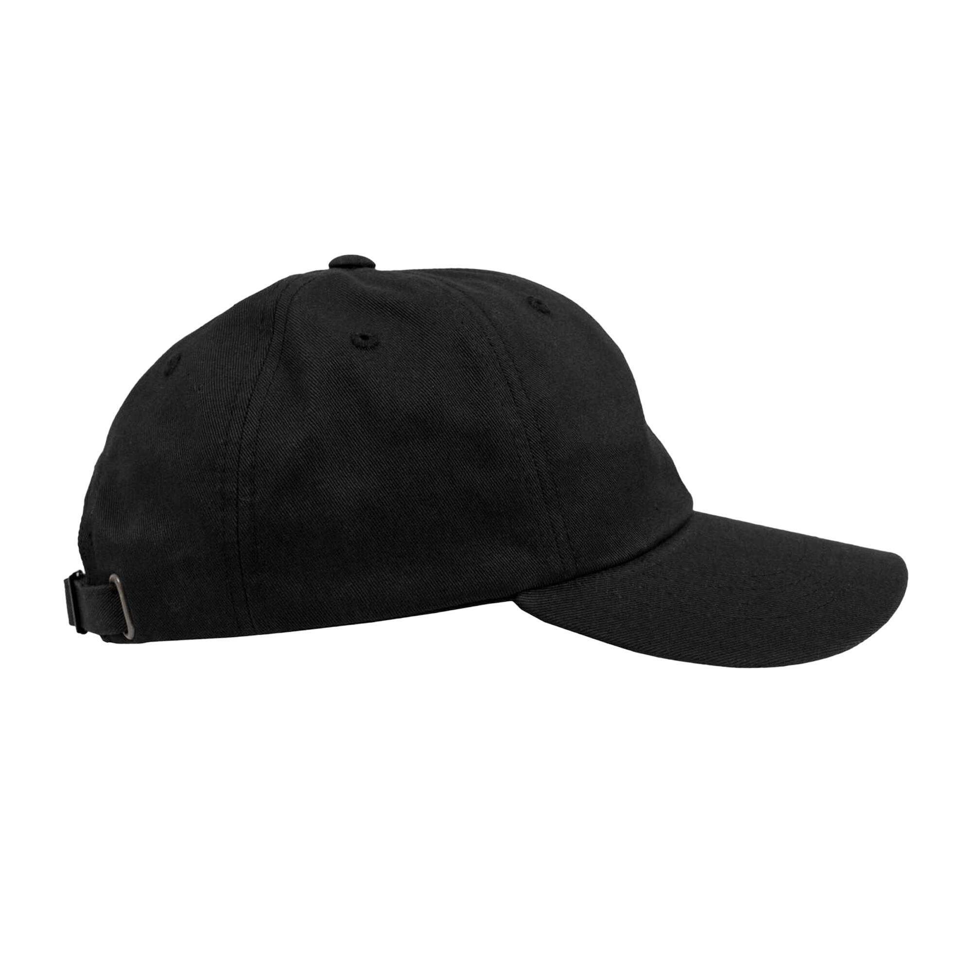 Unisex Adult Cotton Twill Low Profile Cap (Black) 4/4