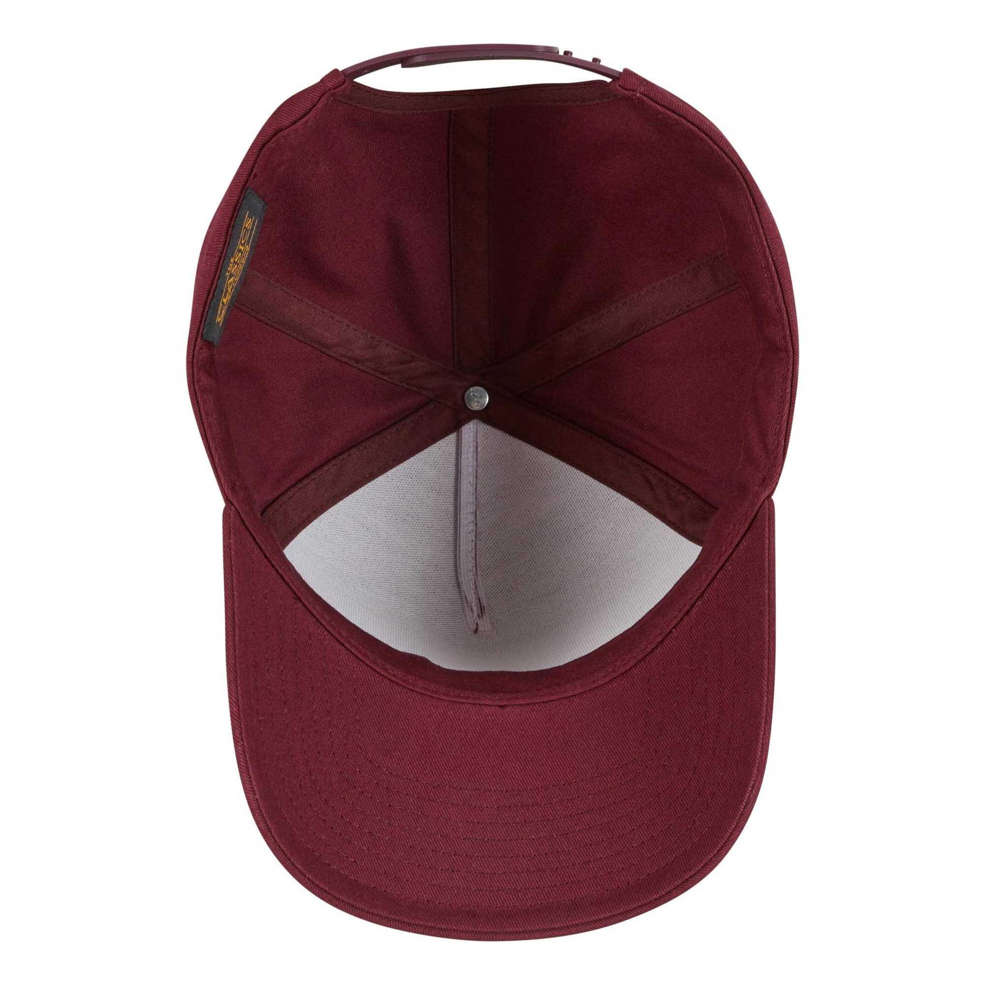 "Classic" BaseballMütze Damen und Herren Weinrot 4/4