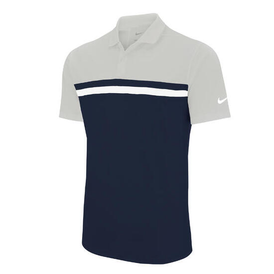 Victory" Poloshirt für Emblem Herren Helles Rauchgrau/Schwarz