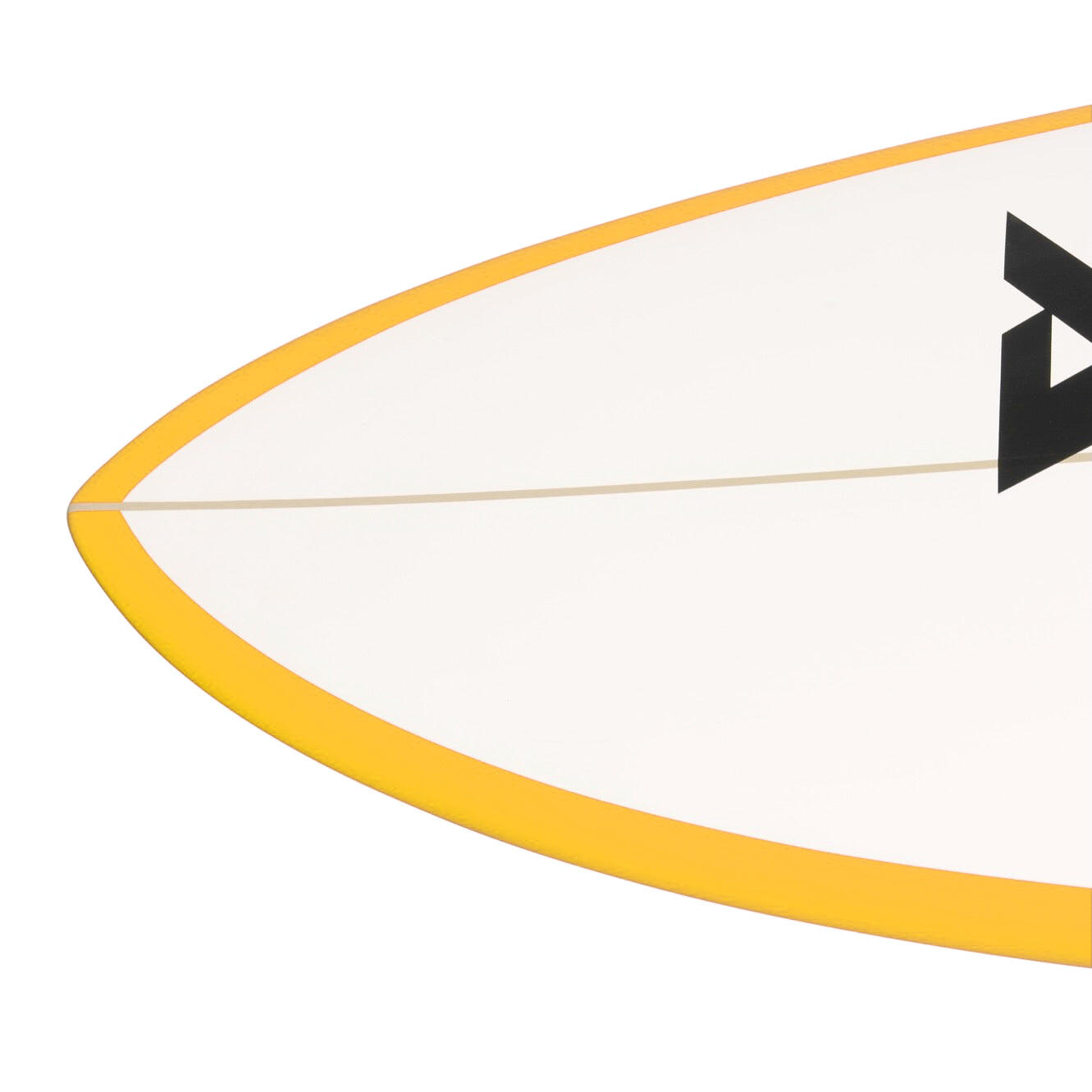 Victory Surfboards - Midlength - Epoxy - Futures - Matt Yellow / White 3/4