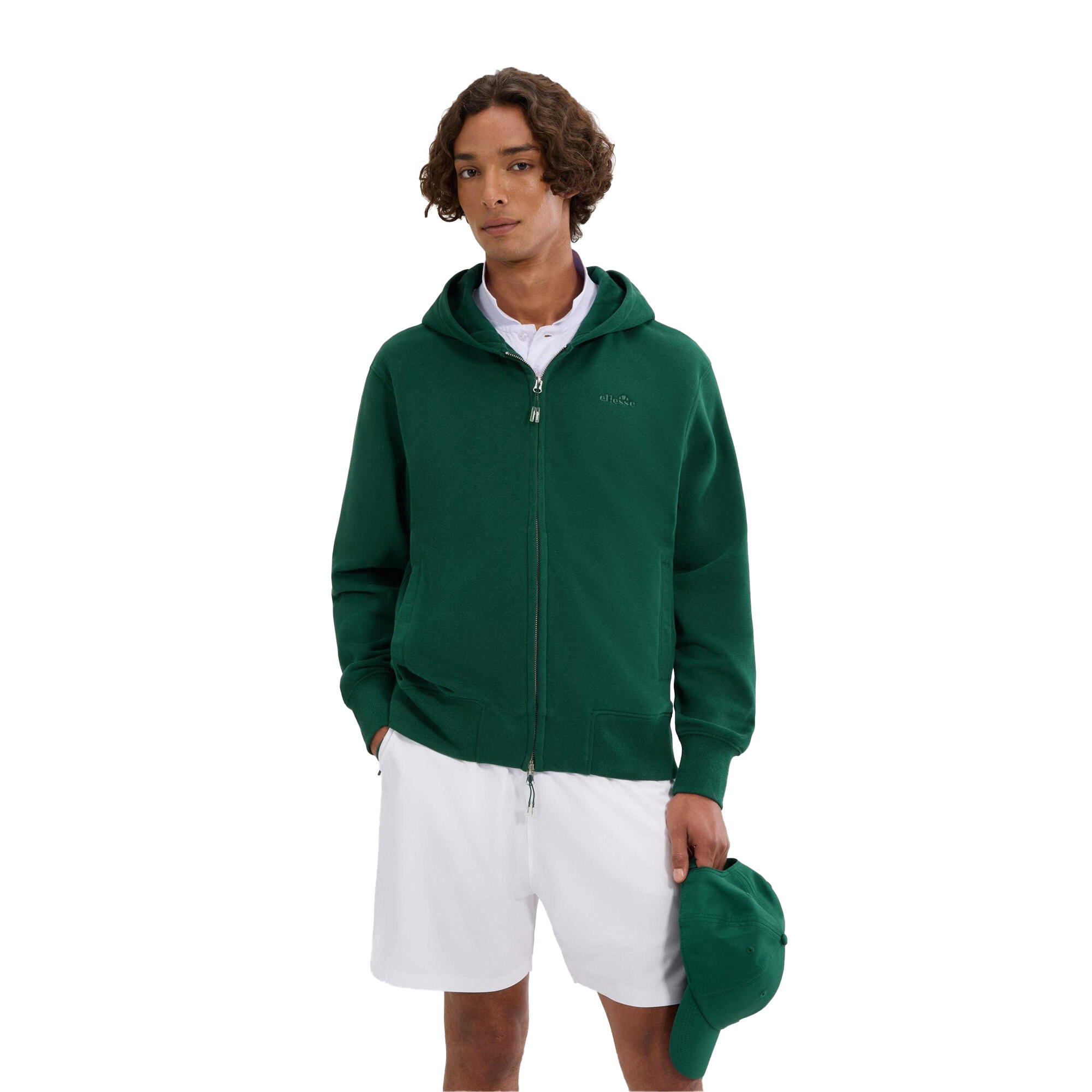 Veste À Capuche TAURASI Homme (Vert Foncé) 3/4