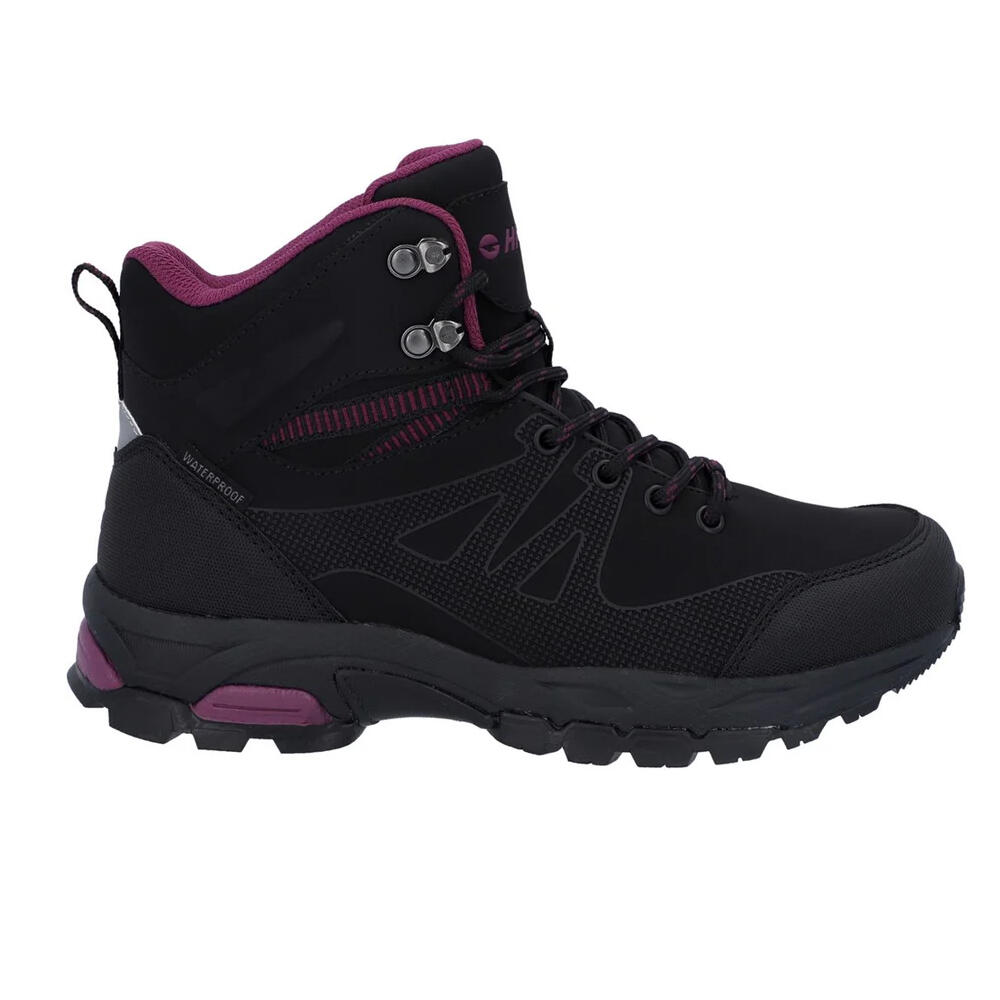 Bottines JACKDAW Femme (Noir / Bordeaux) 3/4