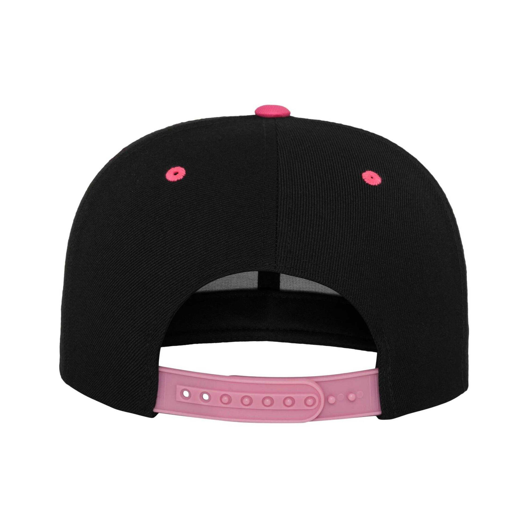 "Classic" Kappe Damen und Herren Schwarz/Neon-Pink 2/4