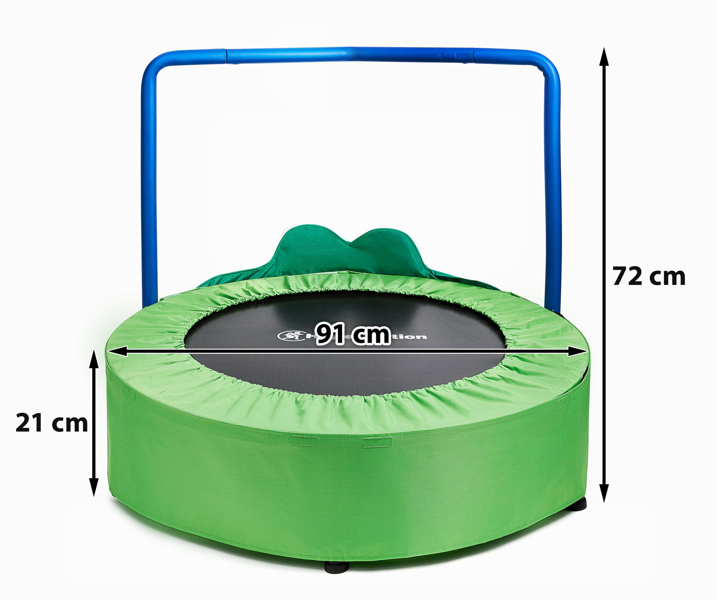 Mini Trampoline Design Grenouille 91cm Poignée Intérieur Coordination 50kg 4/5