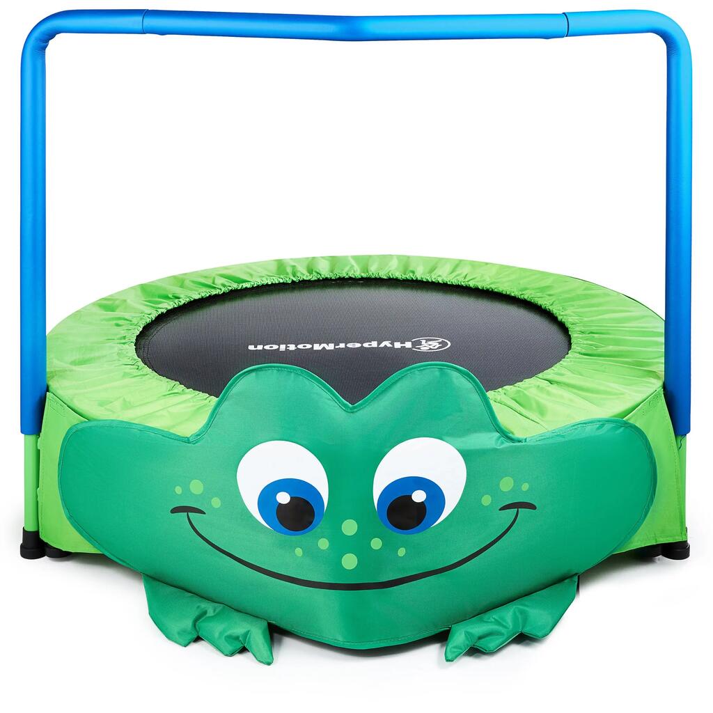 Mini Trampoline Frog Design 91cm Handle Indoor Coordination Balance Max 50kg