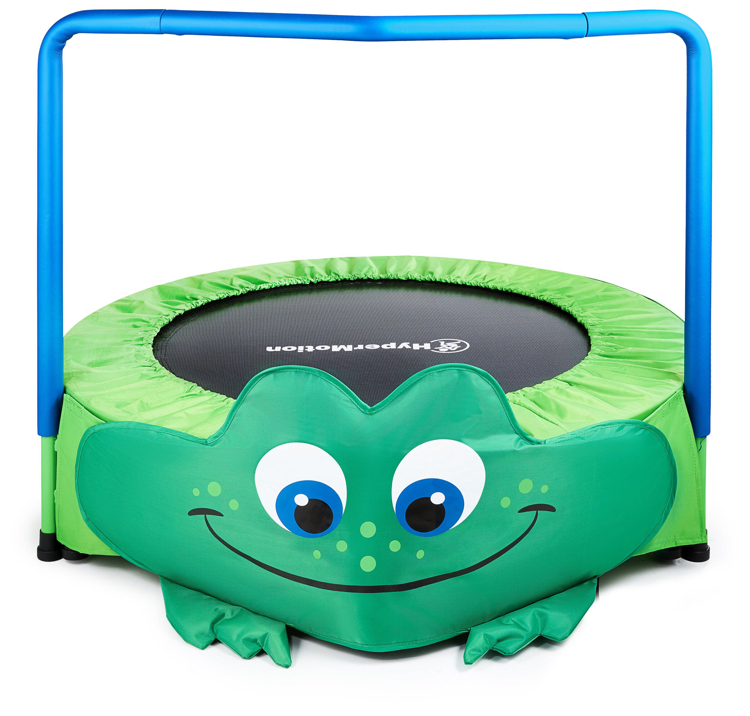 Mini trambulină HYPERMOTION 91 cm cu mâner, verde