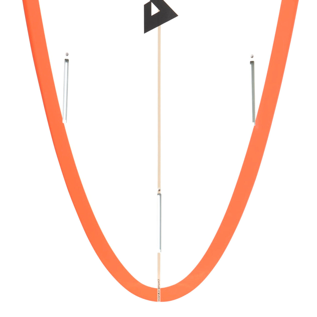 Victory Surfboards - Midlength 6'8 - Epoxy - Futures - Matte Orange / White 3/4