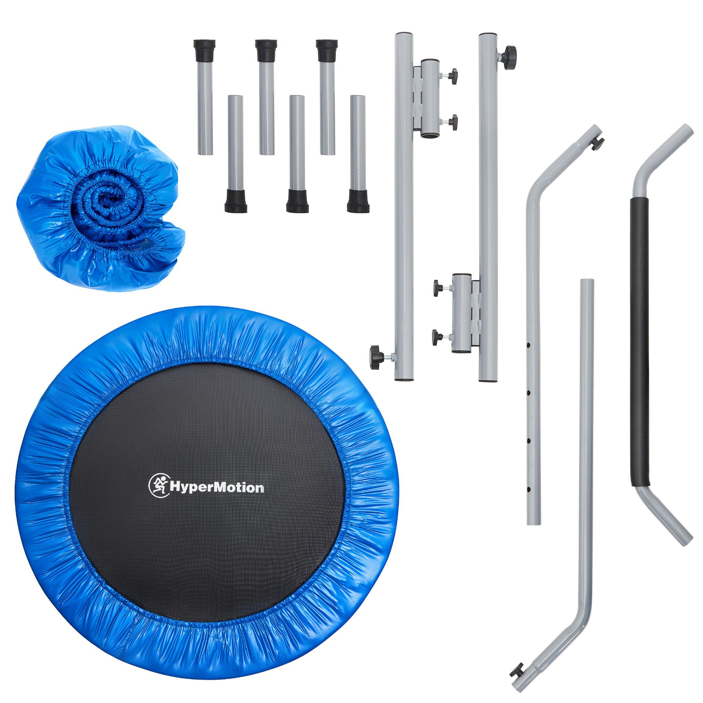 Trampoline Fitness 97cm 38" Poignée Réglable 32 Ressorts Maison Max 50kg EN71 2/5
