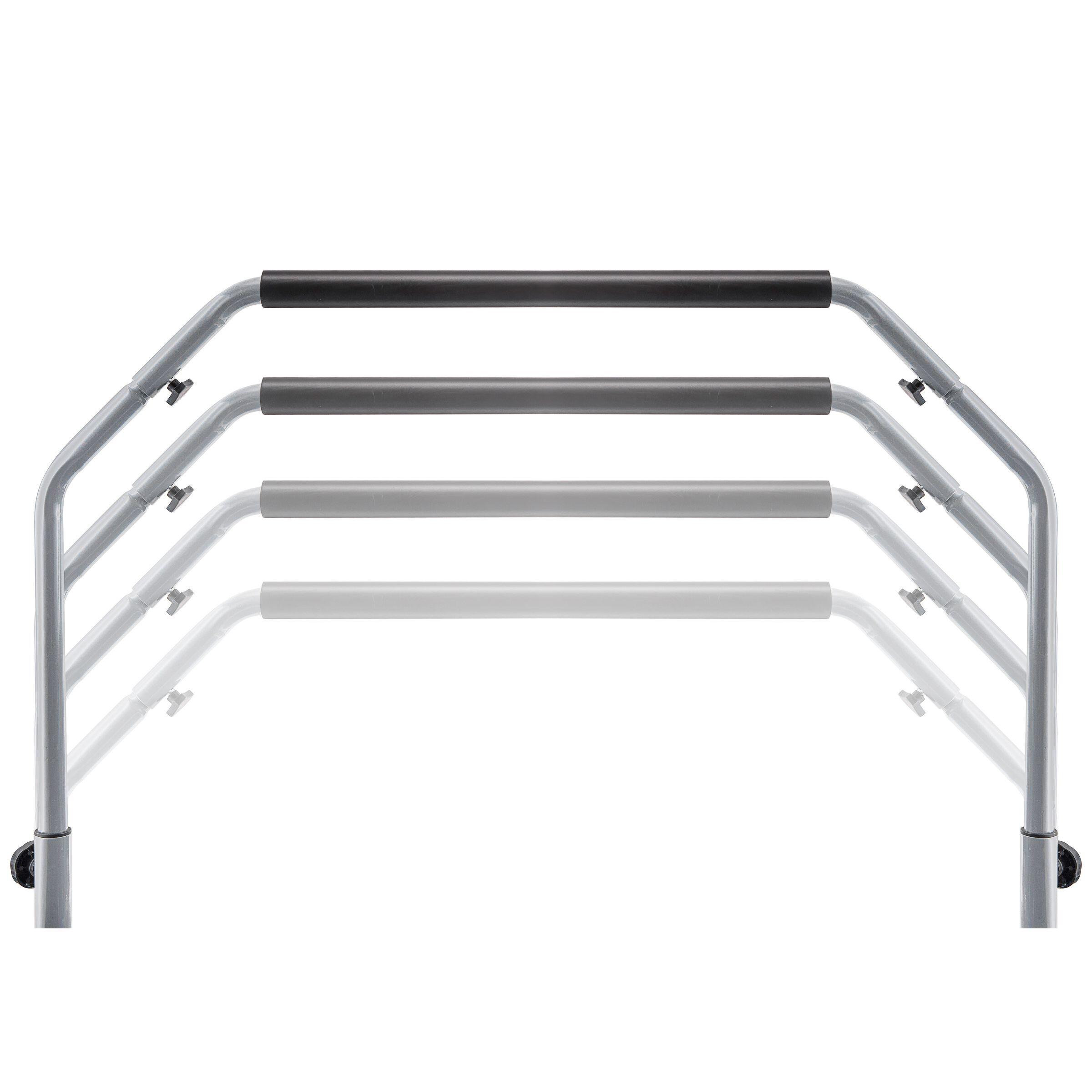Trampoline Fitness 97cm 38" Poignée Réglable 32 Ressorts Maison Max 50kg EN71 4/5