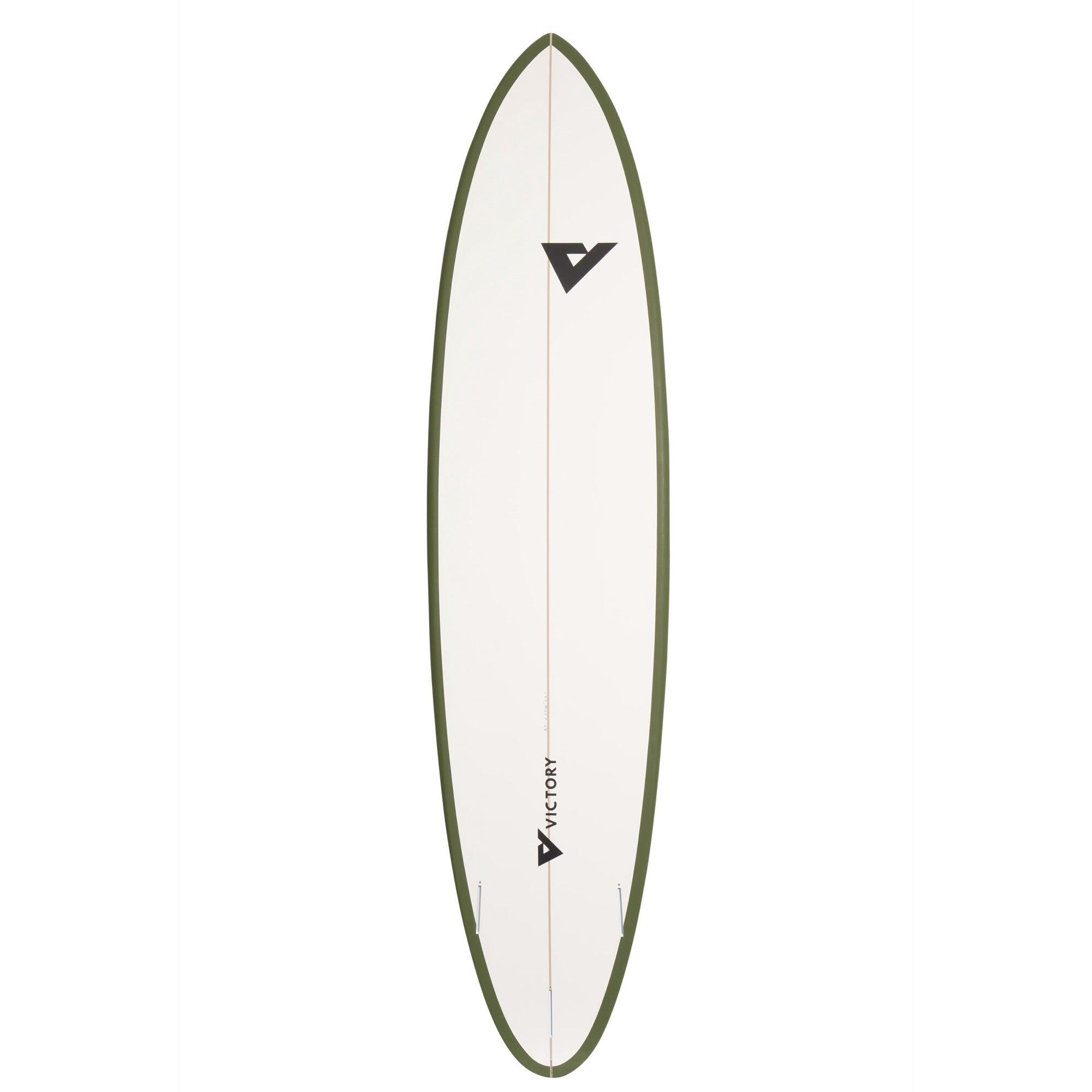 Victory Surfboards - Midlength 6'8 - Epoxy - Futures - Matte Khaki / White 2/4
