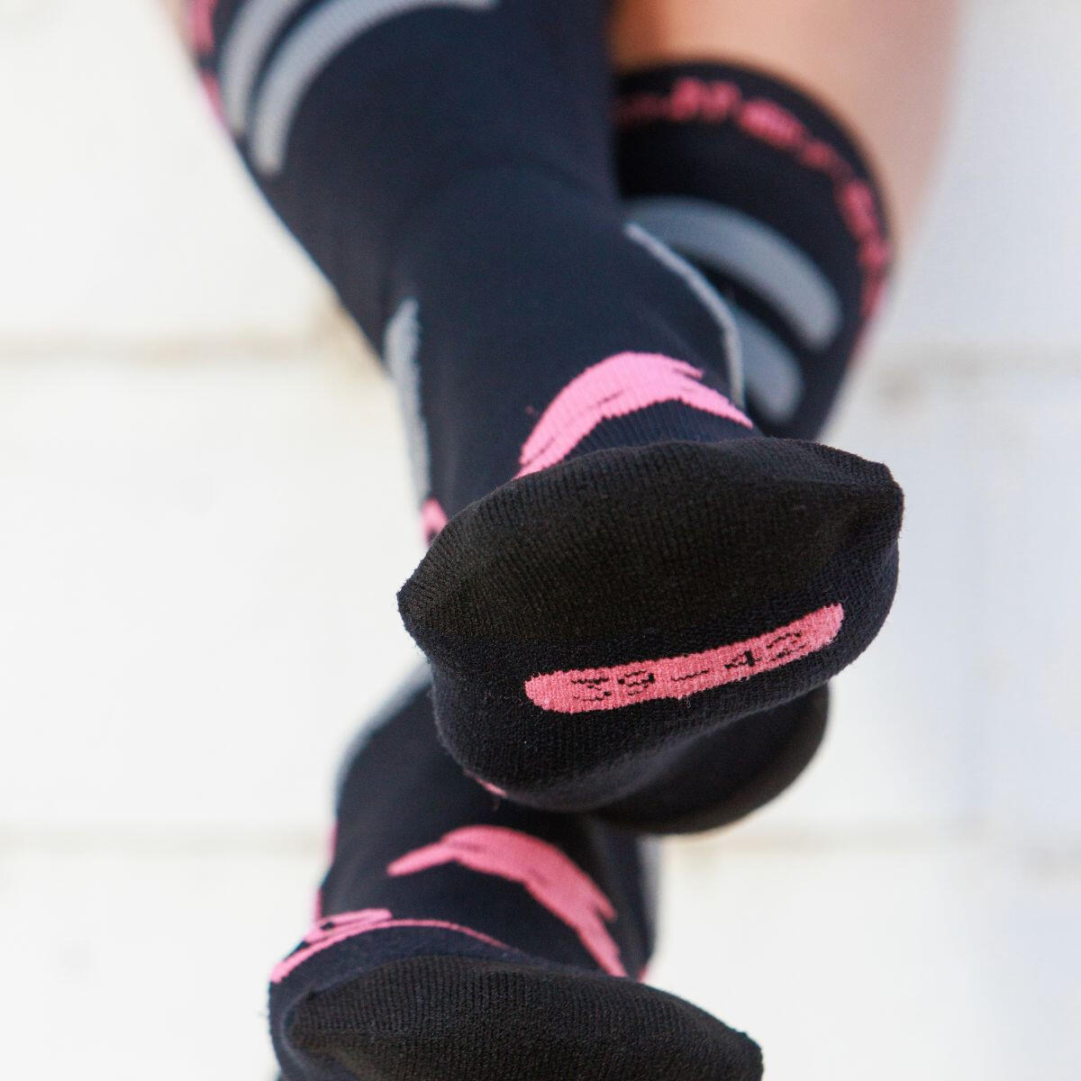 ROLLERBLADE Chaussettes HIGH PERFORMANCE Noir Corail- Taille M 3/7