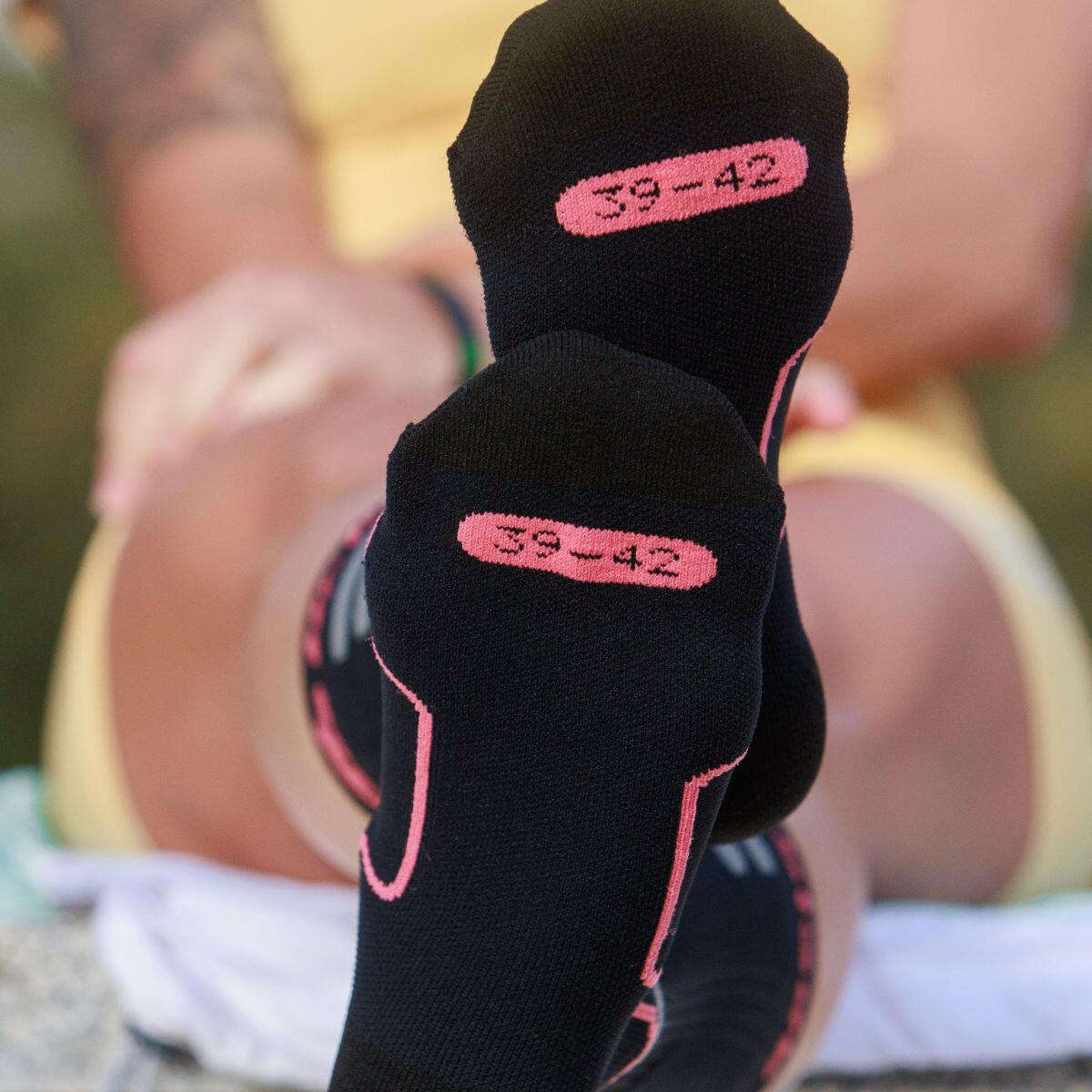 ROLLERBLADE Chaussettes HIGH PERFORMANCE Noir Corail- Taille M 7/7