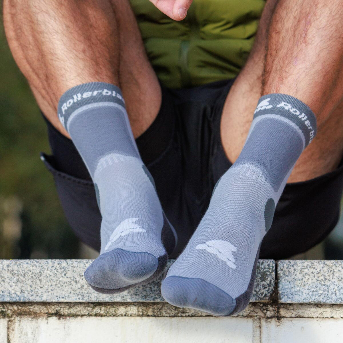 ROLLERBLADE Chaussettes SKATE Gris Froid- Taille M 7/7