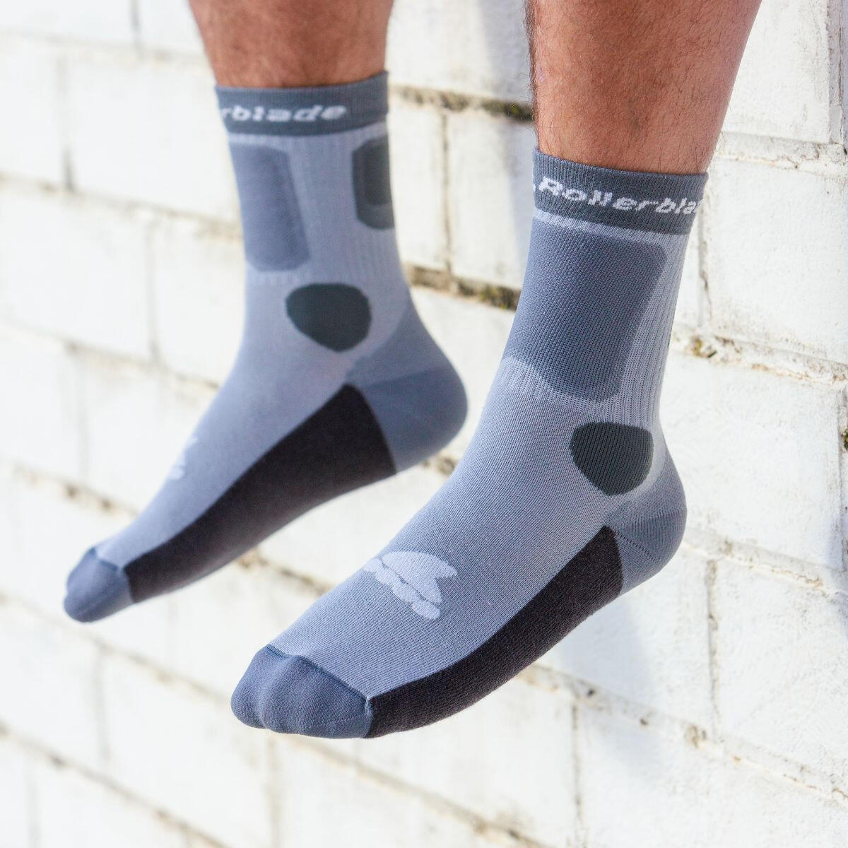 ROLLERBLADE Chaussettes SKATE Gris Froid- Taille M 5/7